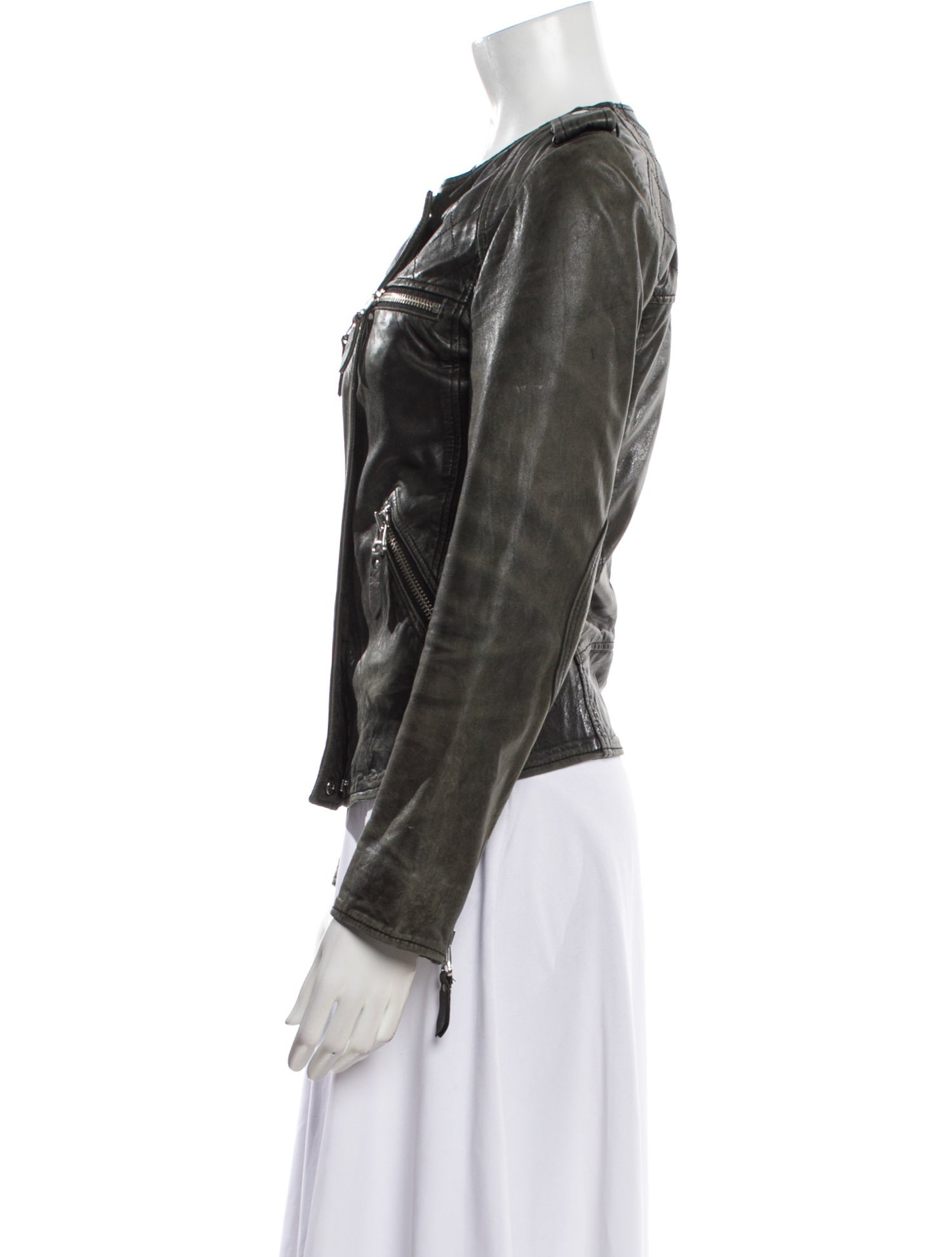 Étoile Isabel Marant Lamb Leather Biker Jacket