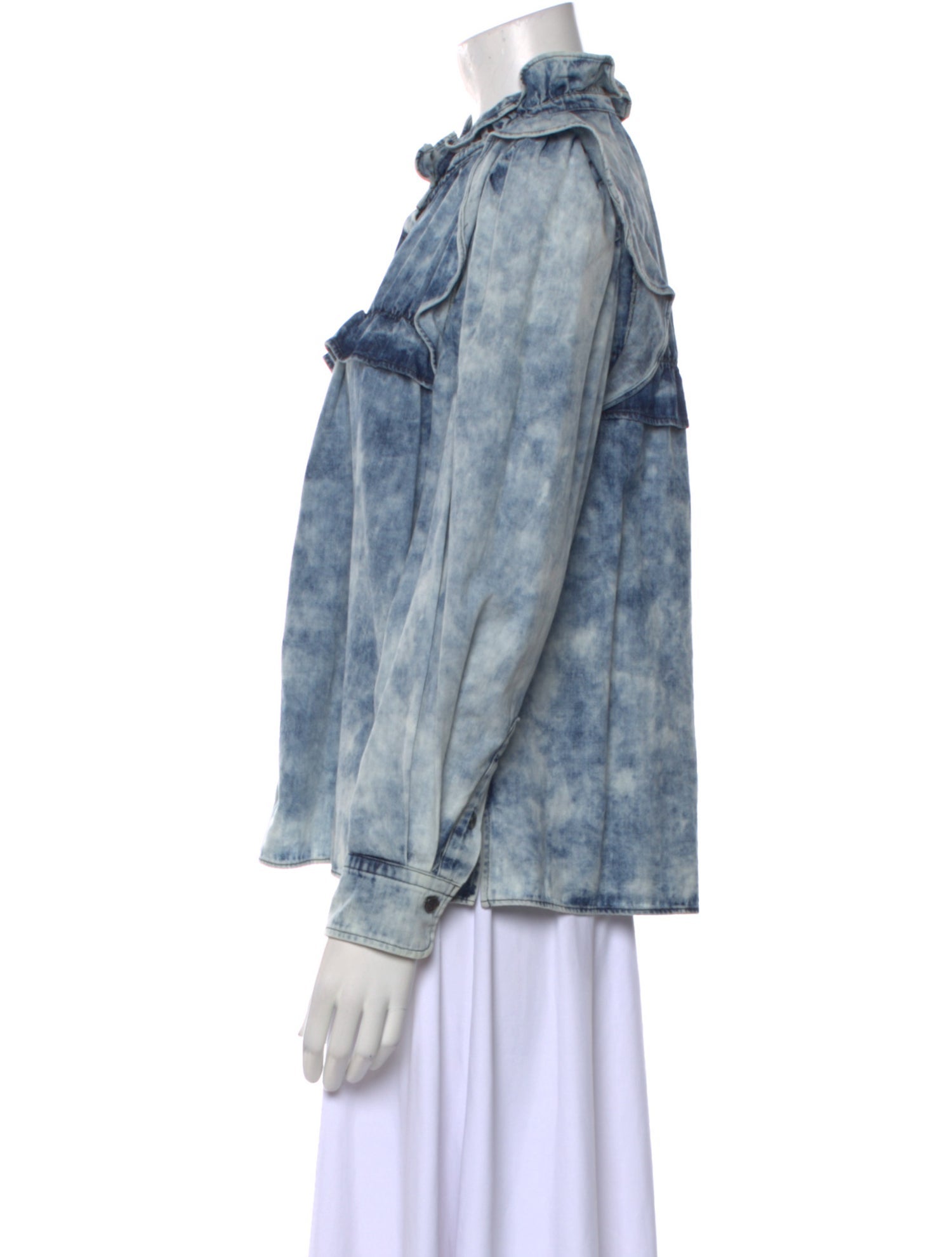 Étoile Isabel Marant Mock Neck Long Sleeve Blouse