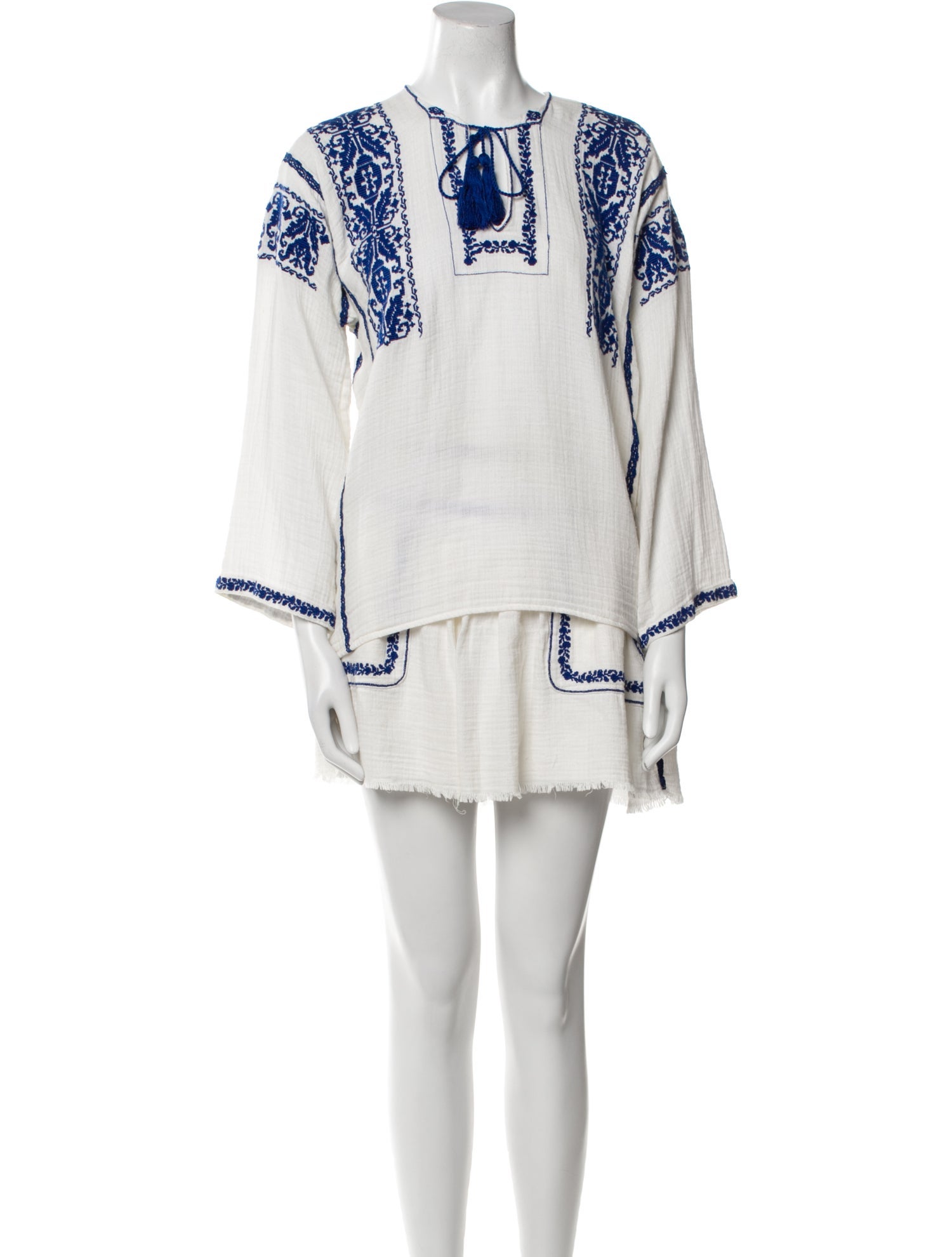 Étoile Isabel Marant Graphic Print Embroidered Accent Skirt Set