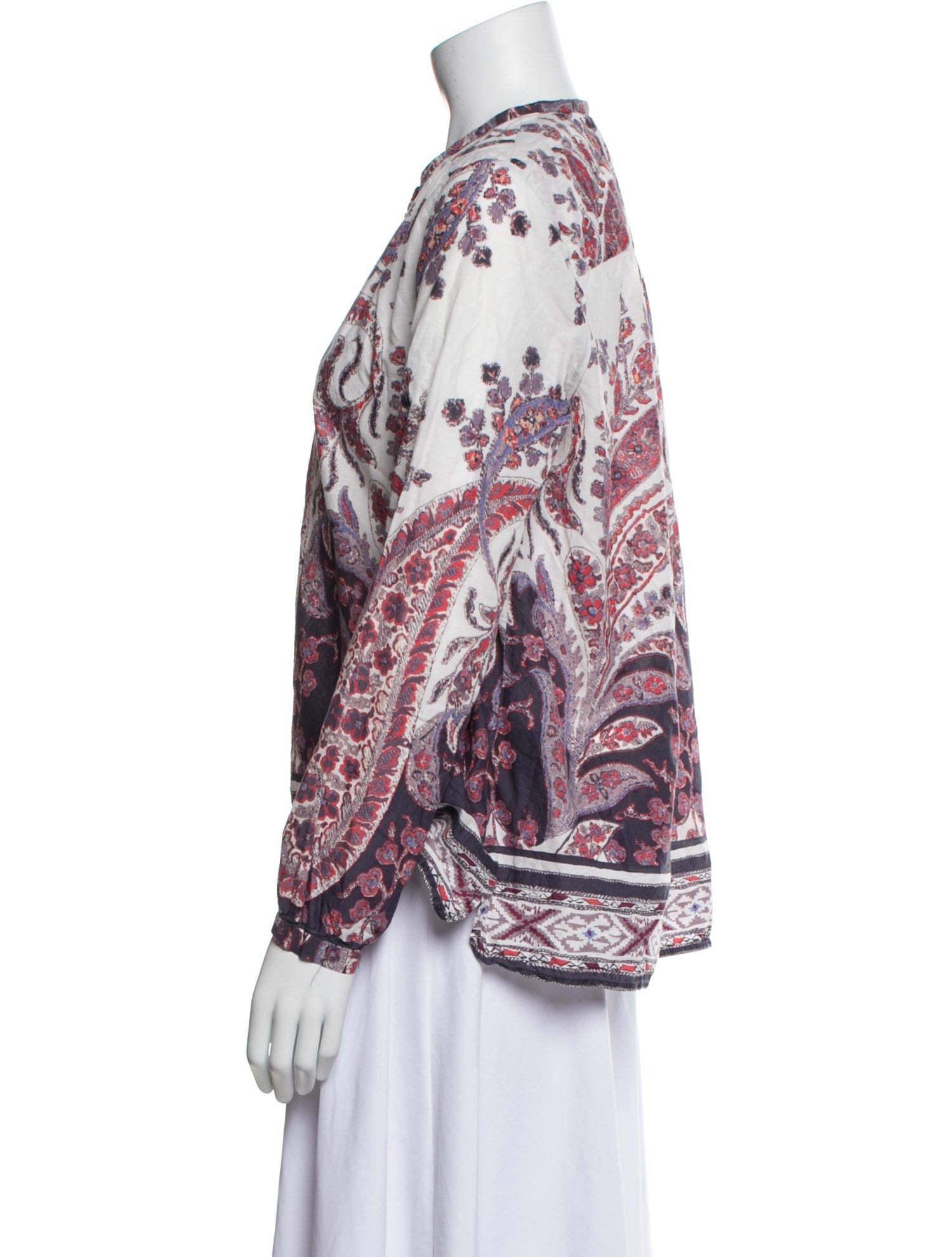 Étoile Isabel Marant Paisley Print Crew Neck Blouse