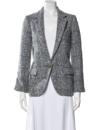 Étoile Isabel Marant Virgin Wool Plaid Print Blazer