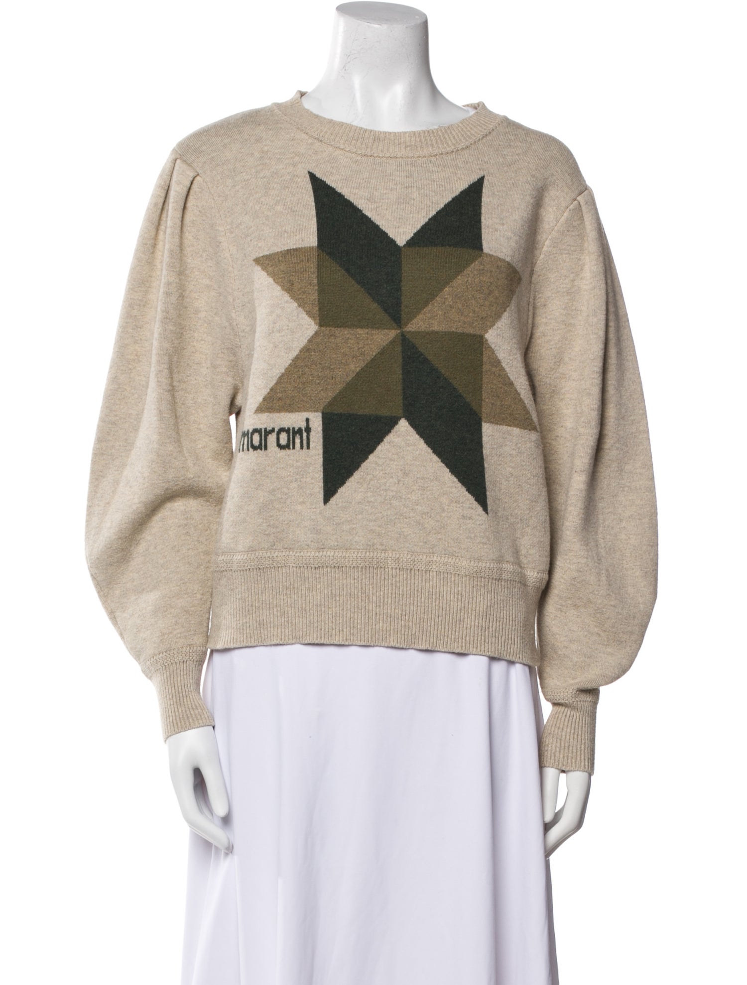 Étoile Isabel Marant Graphic Print Crew Neck Sweater