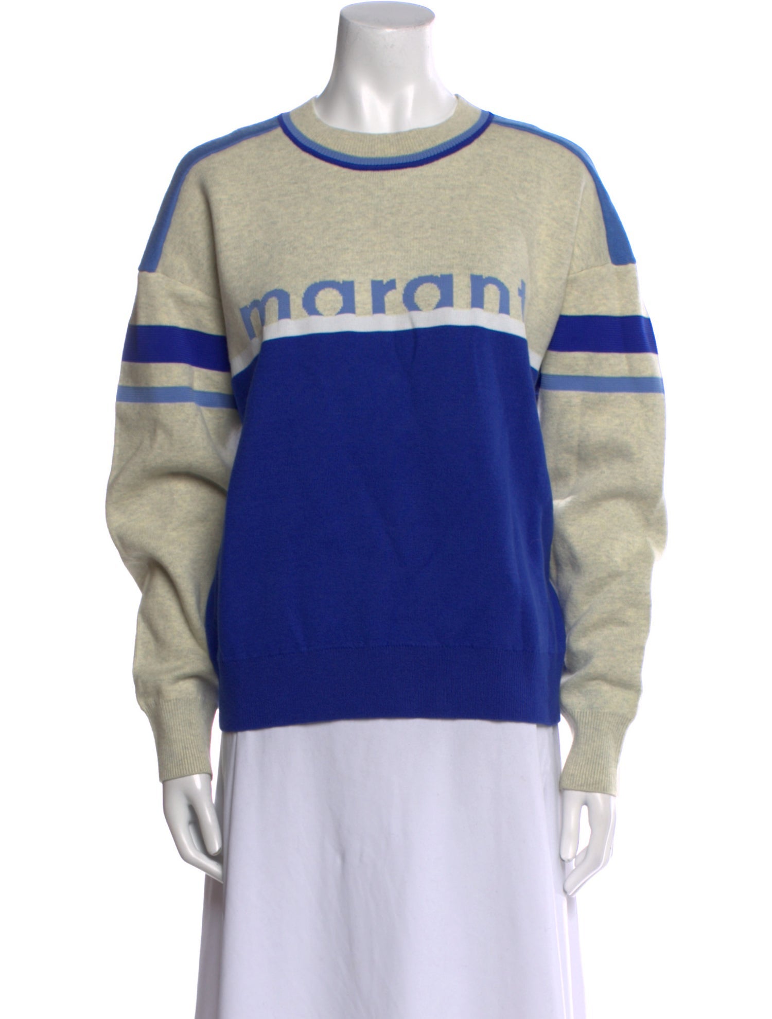 Étoile Isabel Marant Colorblock Pattern Crew Neck Sweater