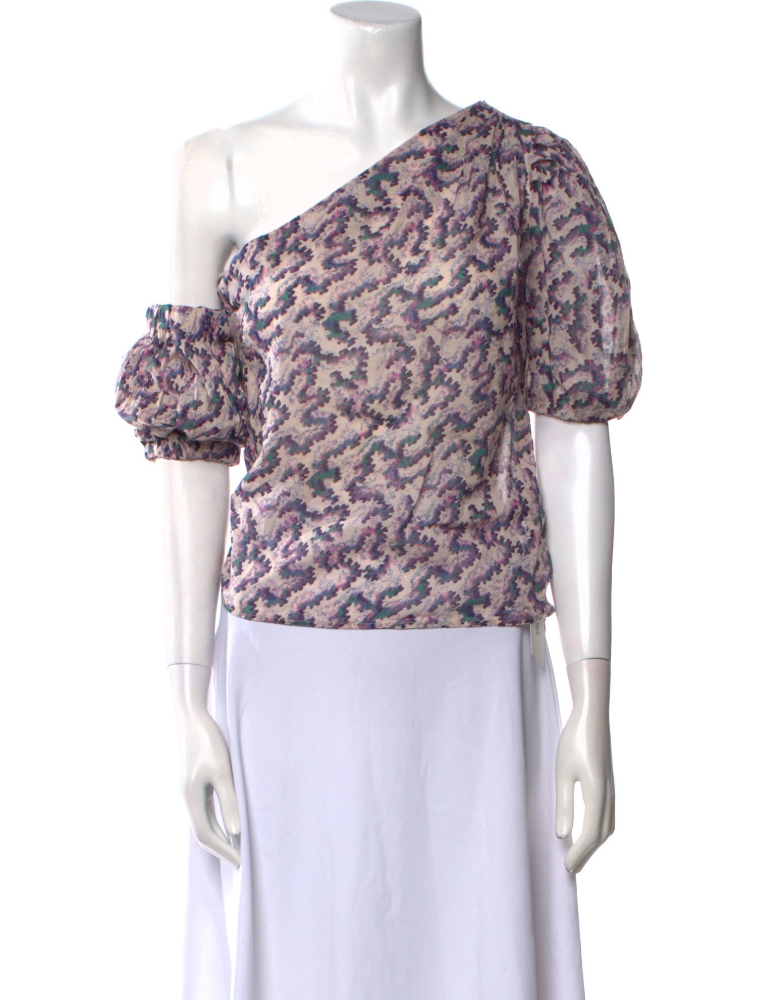 Étoile Isabel Marant Printed Asymmetrical Blouse