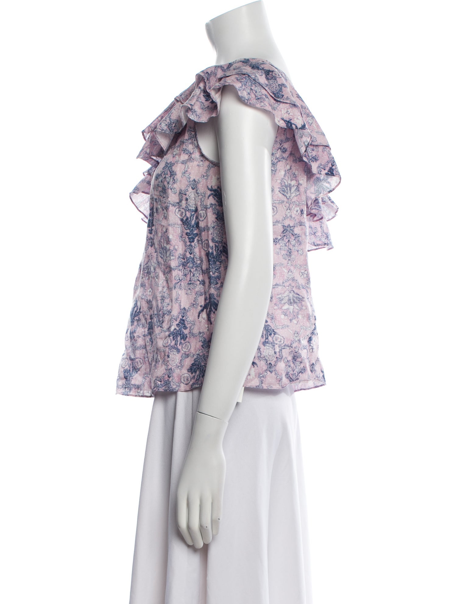 Étoile Isabel Marant Linen Floral Print Blouse