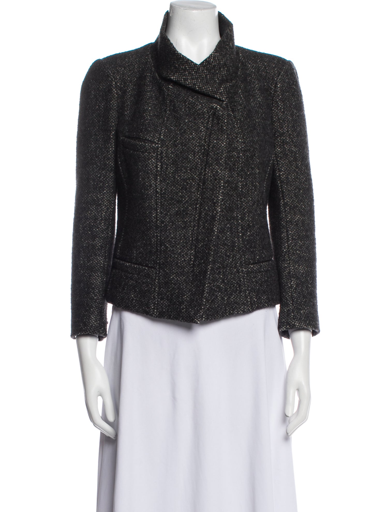 Étoile Isabel Marant Wool Tweed Pattern Biker Jacket