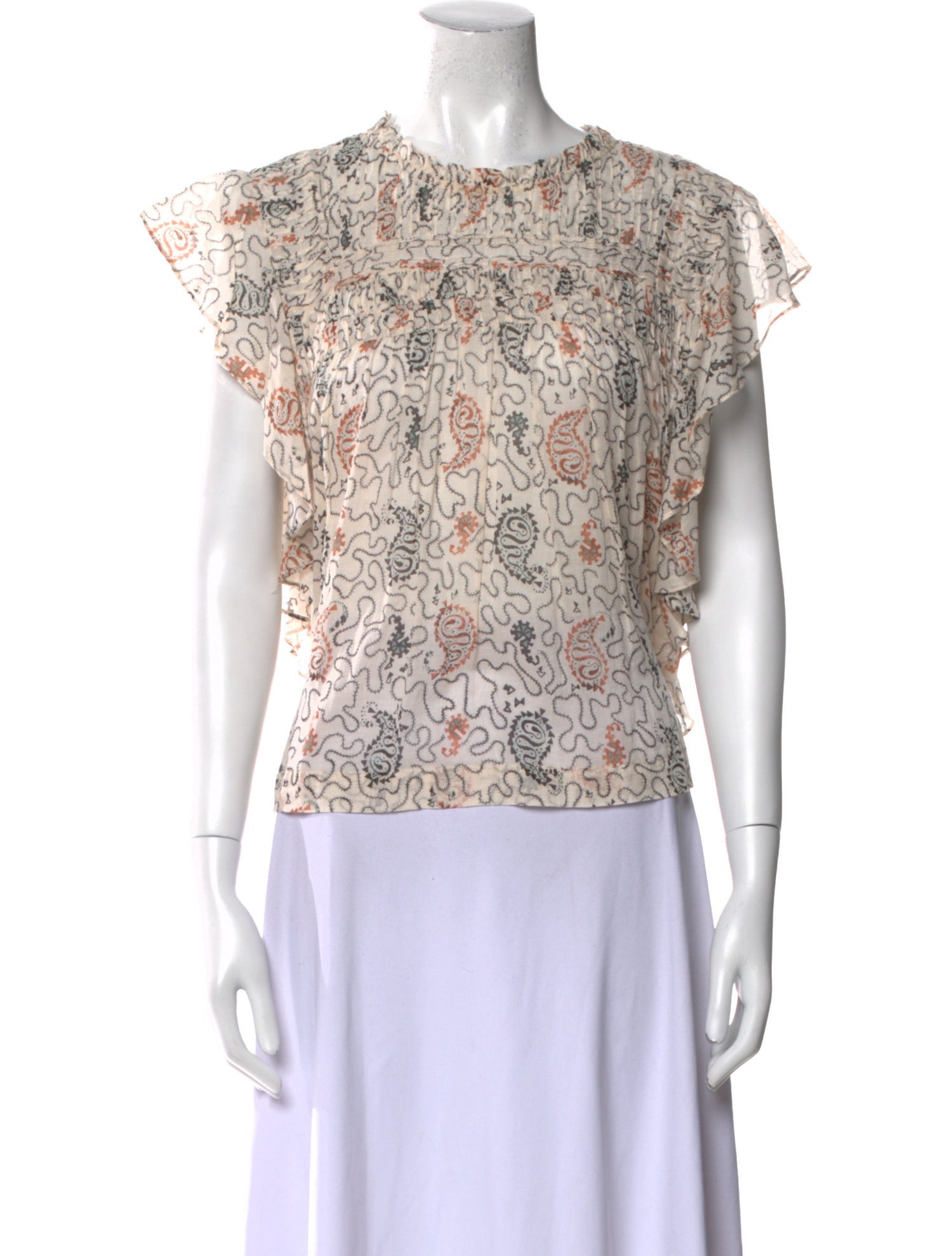 Étoile Isabel Marant Paisley Print Crew Neck Blouse