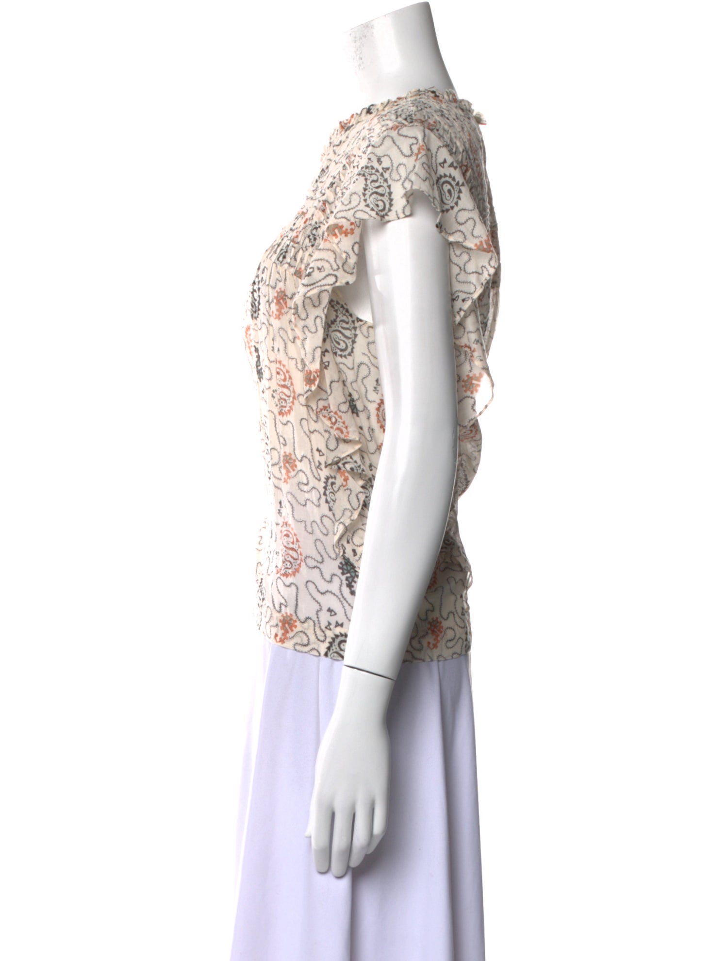 Étoile Isabel Marant Paisley Print Crew Neck Blouse