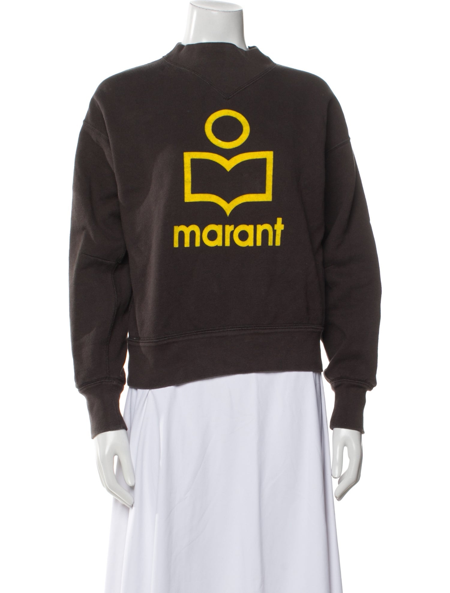 Étoile Isabel Marant Graphic Print Mock Neck Sweatshirt