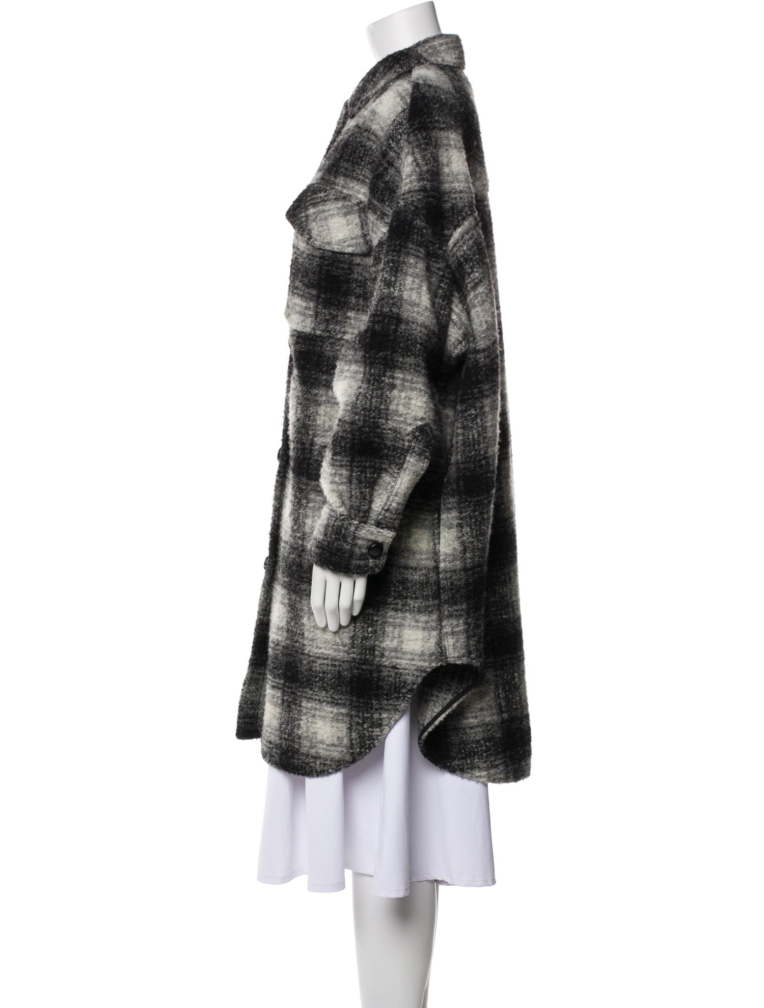 Étoile Isabel Marant Plaid Print Coat