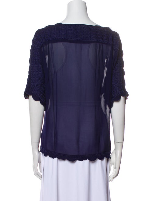 Étoile Isabel Marant Bateau Neckline Short Sleeve Blouse