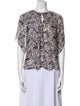 Étoile Isabel Marant Paisley Print V-Neck Blouse