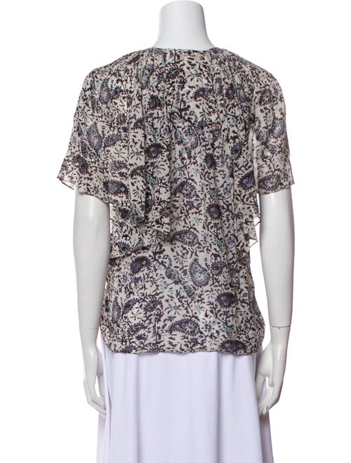 Étoile Isabel Marant Paisley Print V-Neck Blouse
