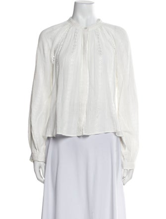 Étoile Isabel Marant Mock Neck Long Sleeve Blouse