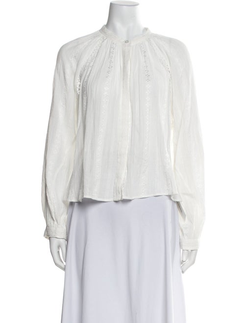 Étoile Isabel Marant Mock Neck Long Sleeve Blouse