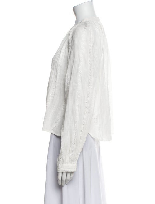 Étoile Isabel Marant Mock Neck Long Sleeve Blouse