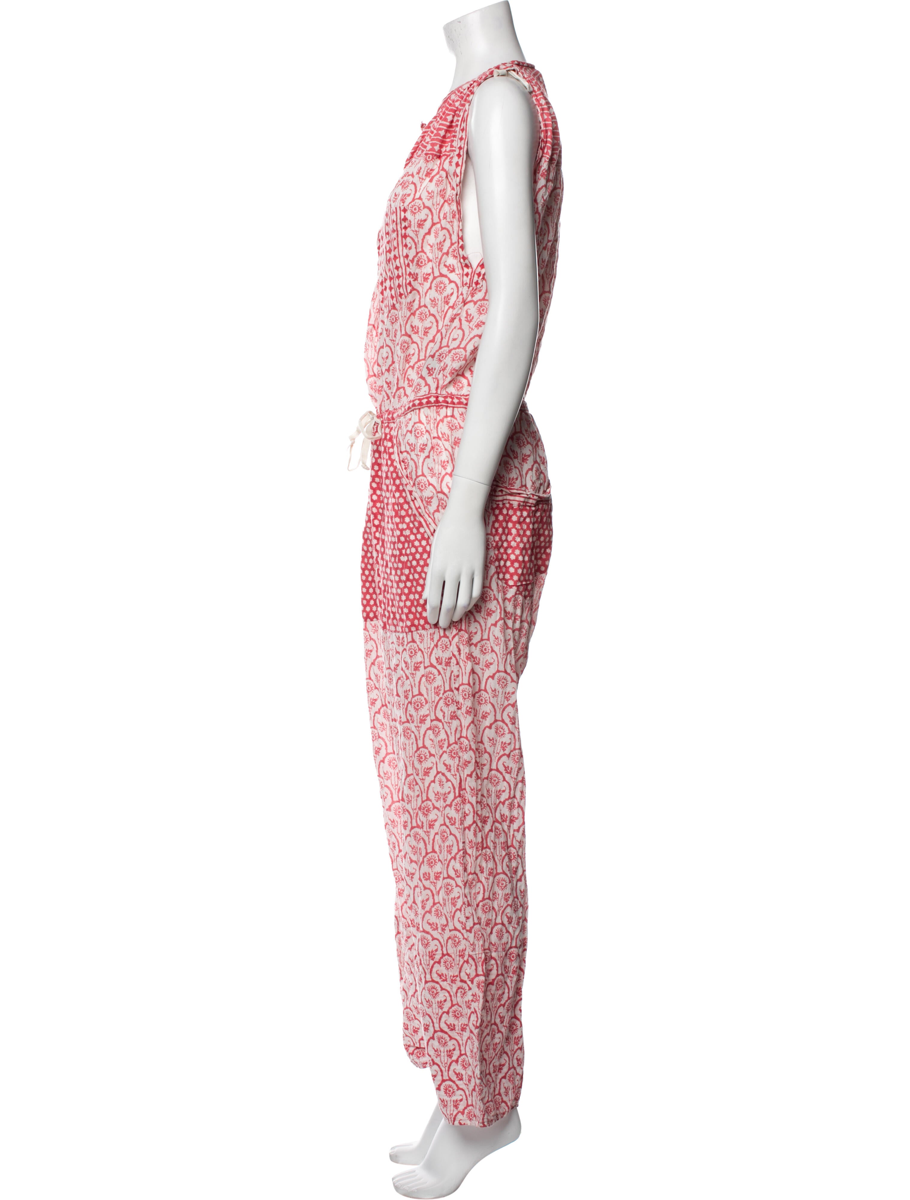 Étoile Isabel Marant Printed Scoop Neck Jumpsuit