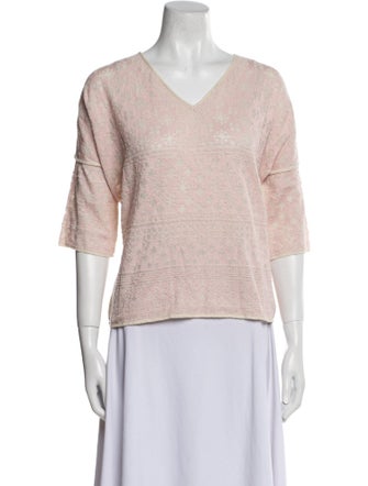 Étoile Isabel Marant V-Neck Short Sleeve Top