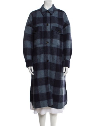 Étoile Isabel Marant Plaid Print Coat