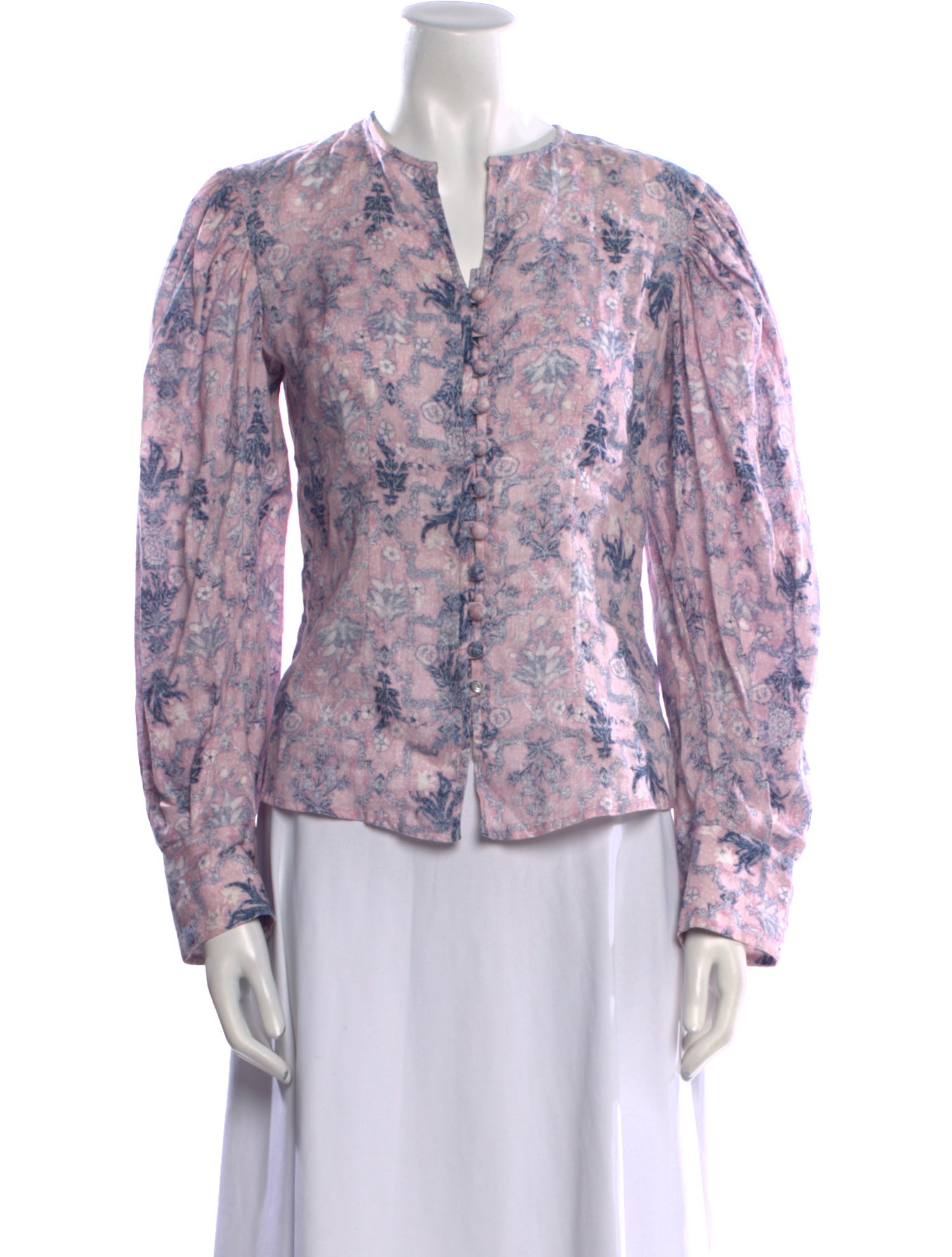 Étoile Isabel Marant Linen Floral Print Blouse