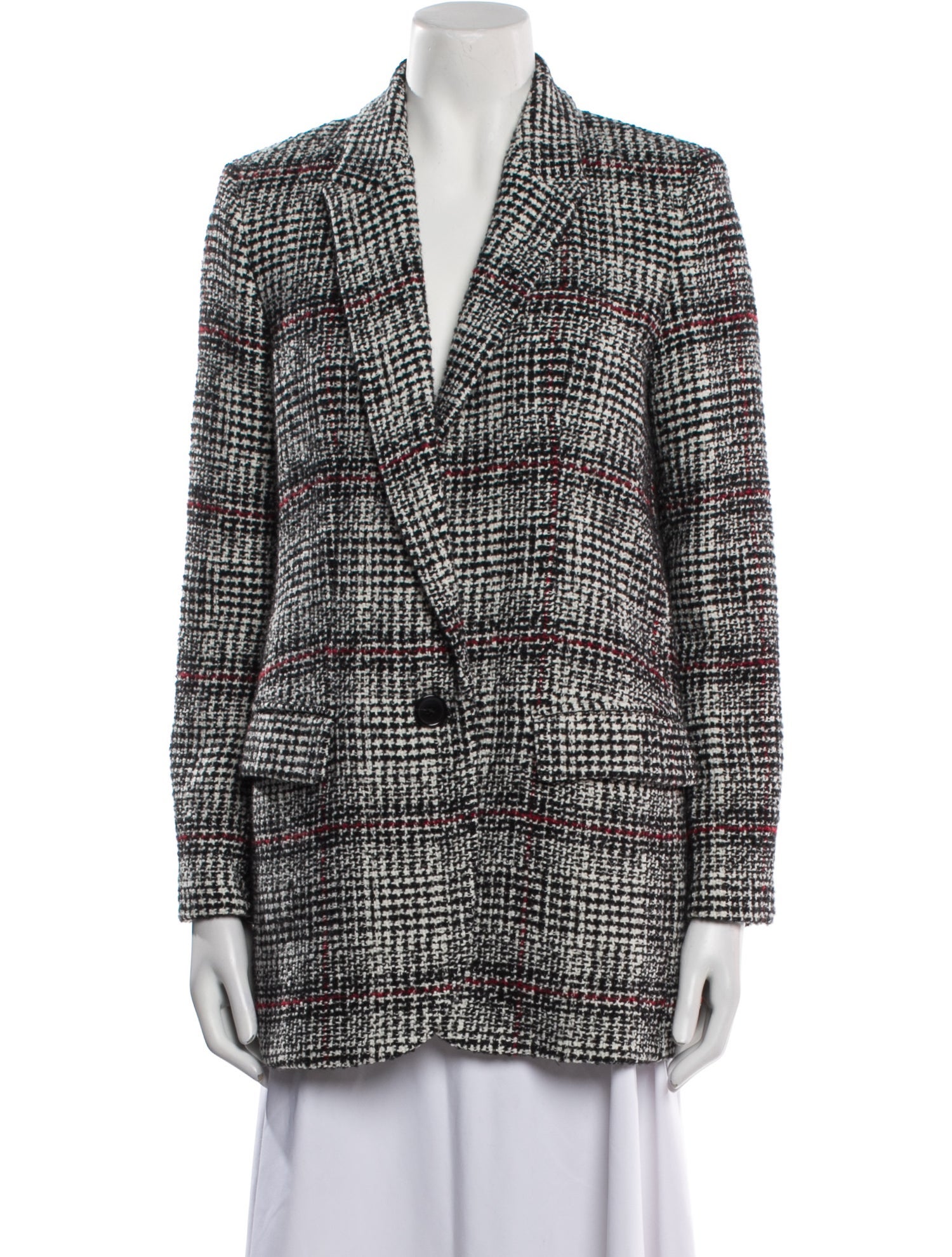 Étoile Isabel Marant Plaid Print Peacoat
