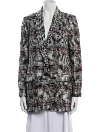 Étoile Isabel Marant Plaid Print Peacoat