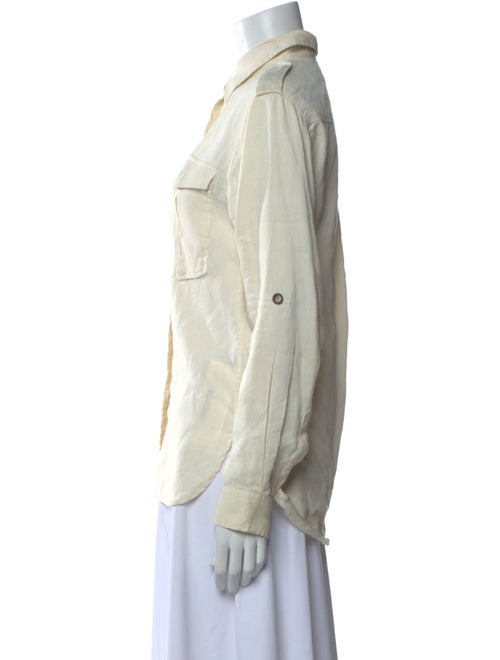 Étoile Isabel Marant Linen Long Sleeve Button-Up Top
