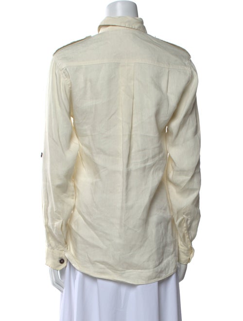 Étoile Isabel Marant Linen Long Sleeve Button-Up Top