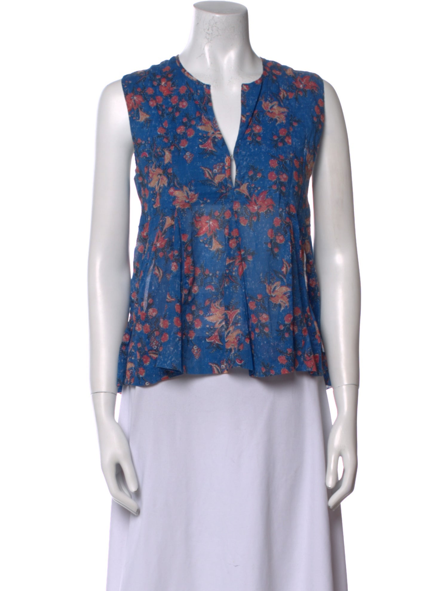 Étoile Isabel Marant Floral Print V-Neck Blouse