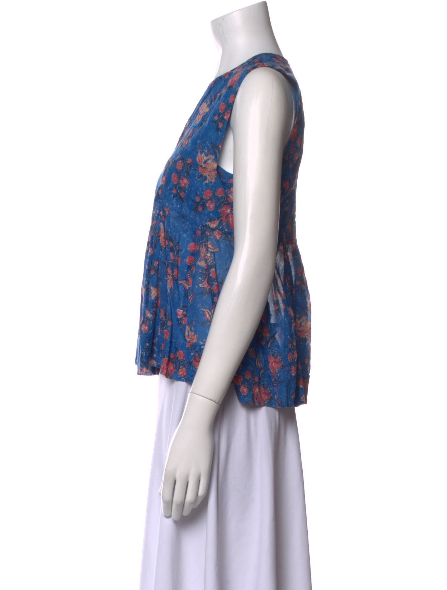 Étoile Isabel Marant Floral Print V-Neck Blouse