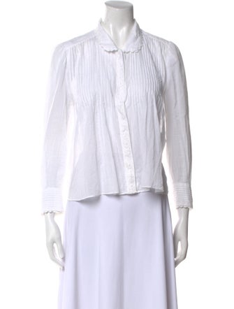 Étoile Isabel Marant Three-Quarter Sleeve Button-Up Top