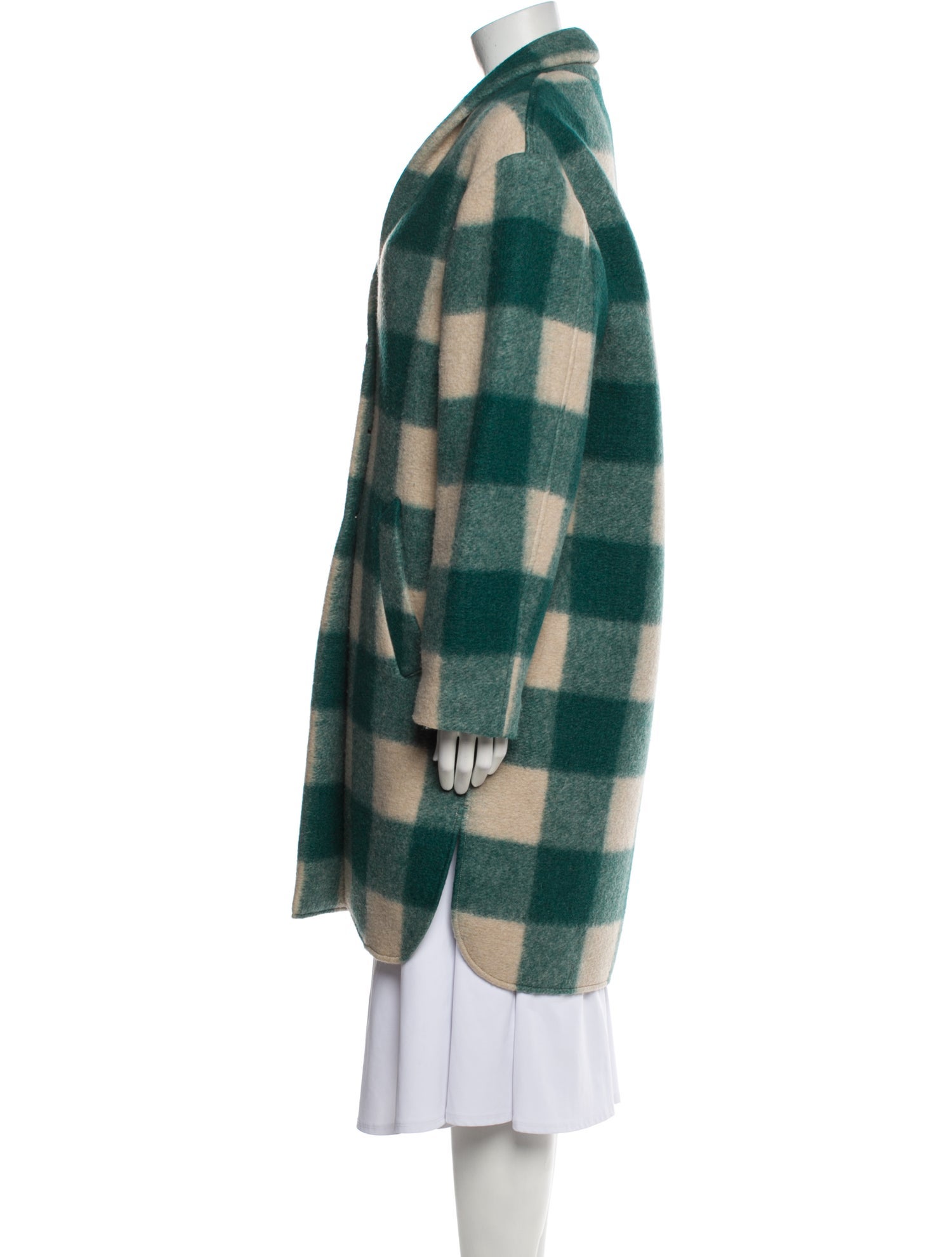 Étoile Isabel Marant Plaid Print Coat