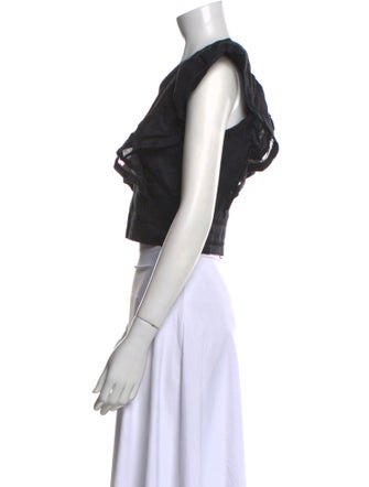 Étoile Isabel Marant Linen V-Neck Crop Top