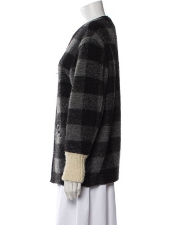 Étoile Isabel Marant Wool Plaid Print Coat