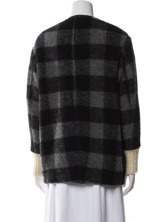 Étoile Isabel Marant Wool Plaid Print Coat
