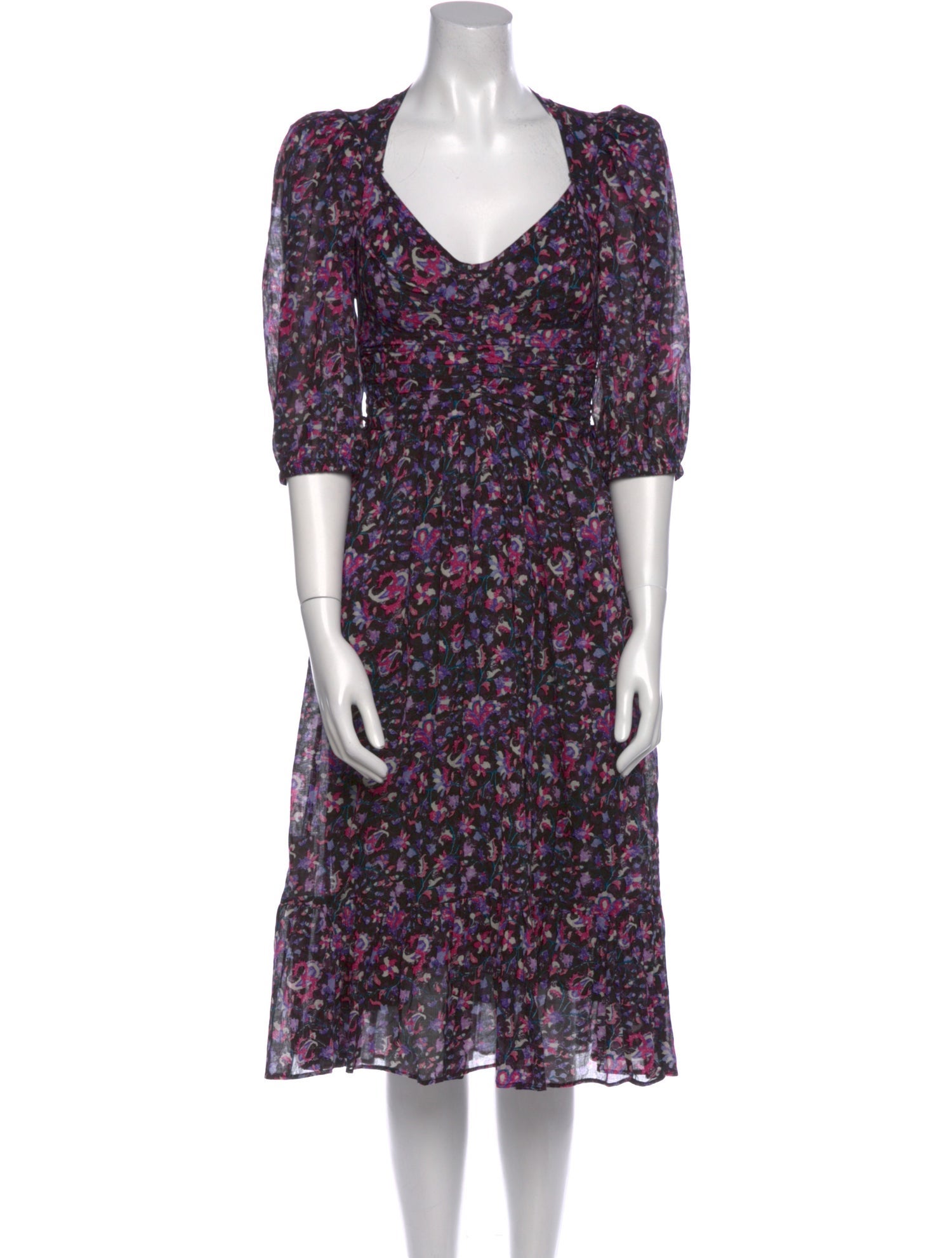Étoile Isabel Marant Floral Print Midi Length Dress