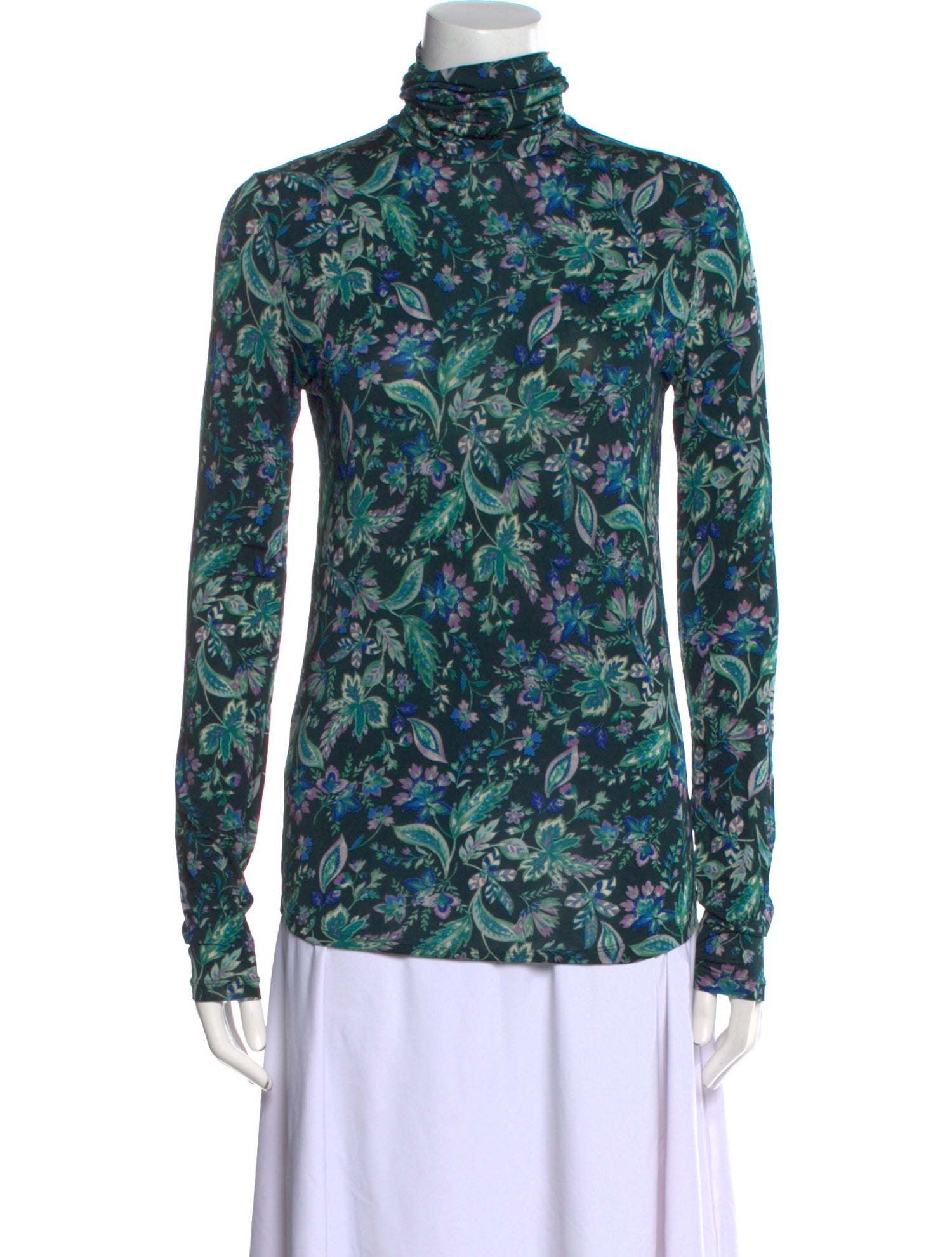Étoile Isabel Marant Floral Print Turtleneck Blouse