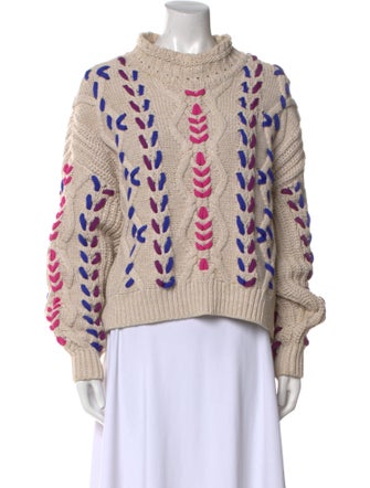 Étoile Isabel Marant Printed Mock Neck Sweater