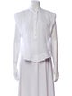 Isabel Marant Mock Neck Sleeveless Button-Up Top