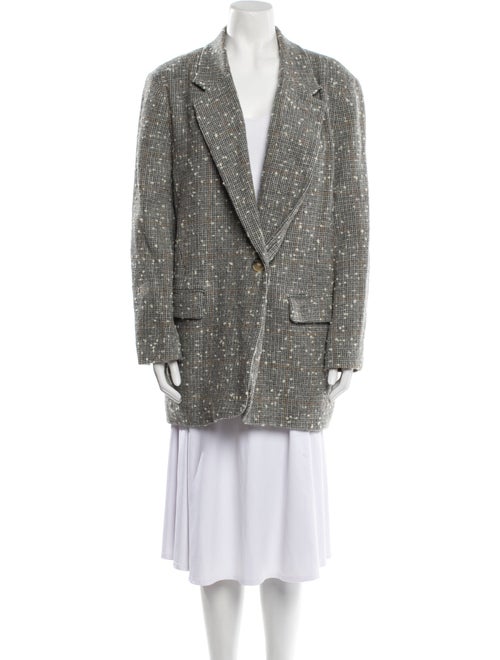 Étoile Isabel Marant Wool Houndstooth Print Blazer