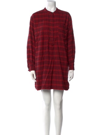 Étoile Isabel Marant Plaid Print Mini Dress