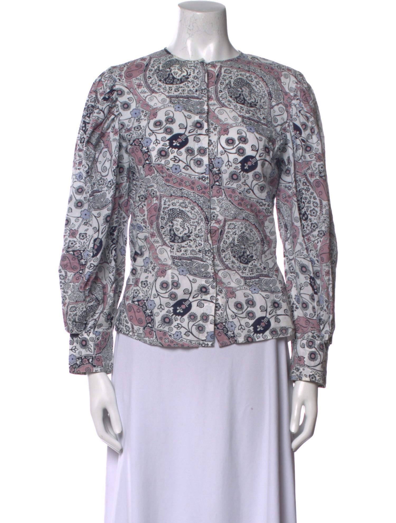 Étoile Isabel Marant Paisley Print Crew Neck Blouse