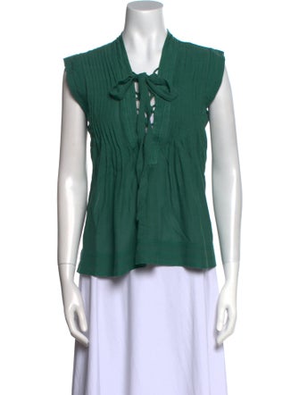 Étoile Isabel Marant V-Neck Sleeveless Blouse