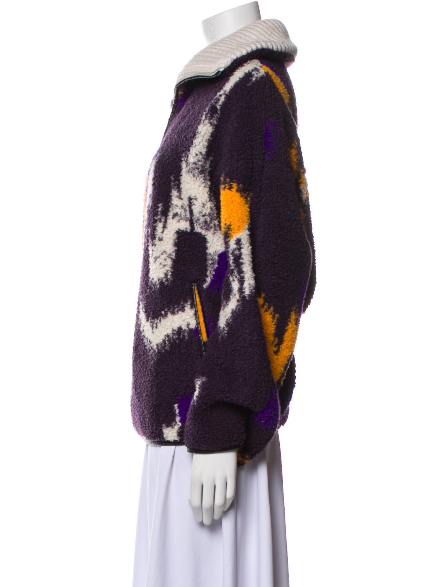 Étoile Isabel Marant Printed Faux Fur Jacket