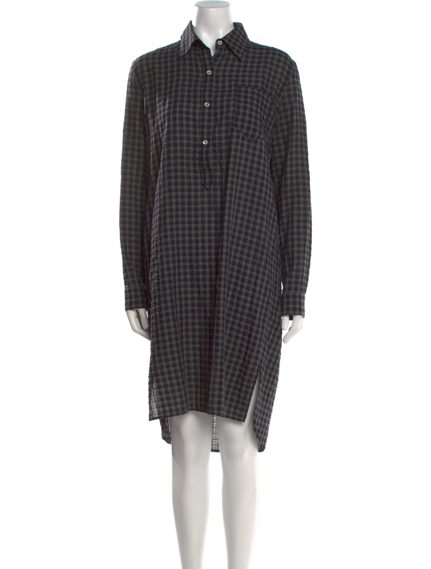 Étoile Isabel Marant Plaid Print Knee-Length Dress