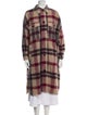 Étoile Isabel Marant Wool Plaid Print Coat