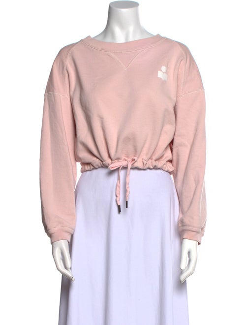 Étoile Isabel Marant Scoop Neck Long Sleeve Crop Top