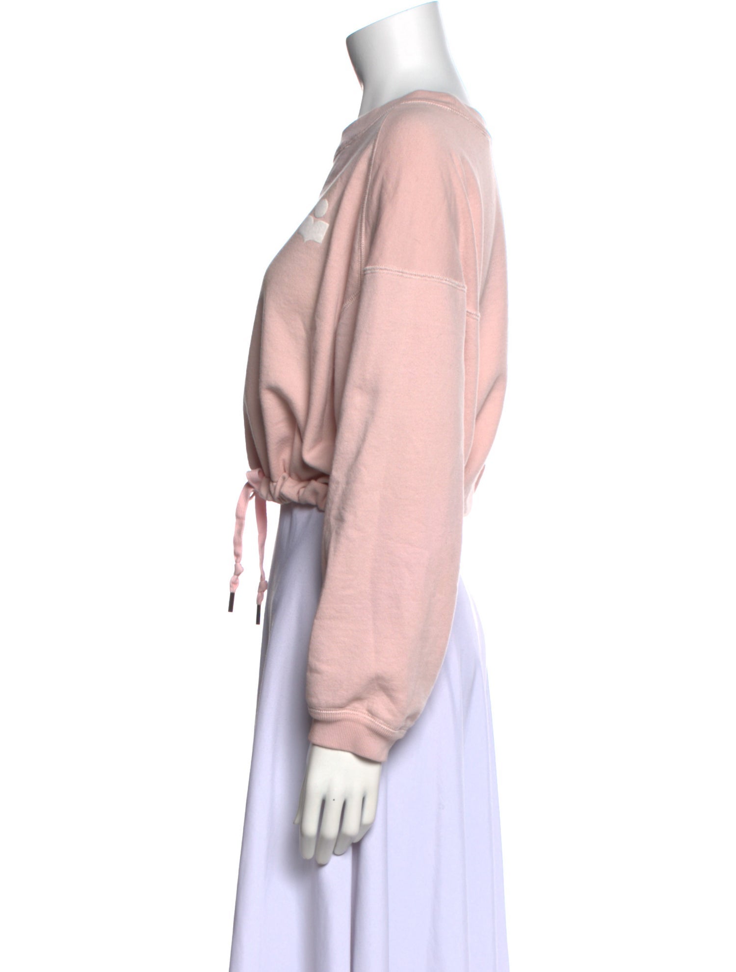 Étoile Isabel Marant Scoop Neck Long Sleeve Crop Top