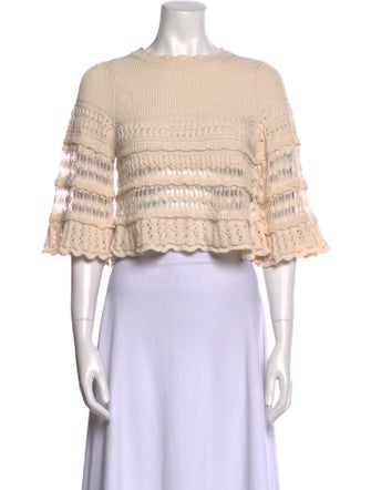 Étoile Isabel Marant Striped Scoop Neck Crop Top