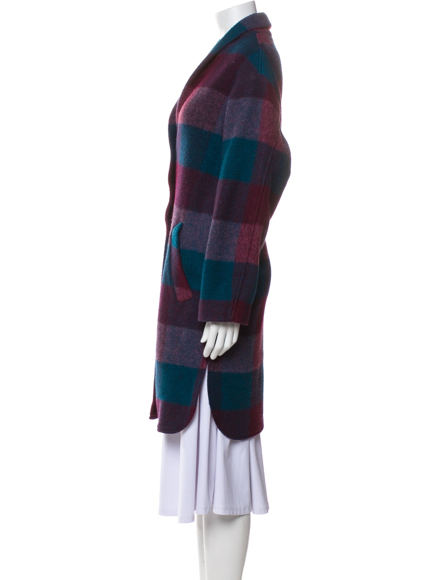 Étoile Isabel Marant Plaid Print Peacoat